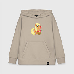 Толстовка детская хлопковая Applejack, цвет: миндальный