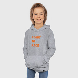 Толстовка детская хлопковая KTM READY TO RACE спина Z, цвет: меланж — фото 2