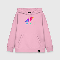 Толстовка детская хлопковая AVICII RAIBOW, цвет: светло-розовый