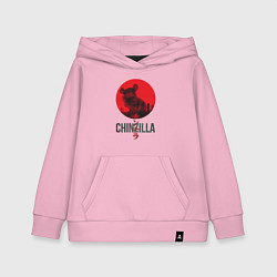 Толстовка детская хлопковая Chinzilla black, цвет: светло-розовый