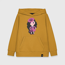Толстовка детская хлопковая Модница, цвет: горчичный
