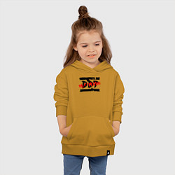 Толстовка детская хлопковая DDT НЕ СТРЕЛЯЙ!, цвет: горчичный — фото 2