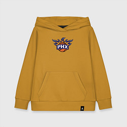 Толстовка детская хлопковая Phoenix Suns, цвет: горчичный