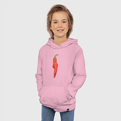 Толстовка детская хлопковая Опасный перчик, цвет: светло-розовый — фото 2