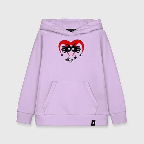 Детская толстовка-худи Черная метка - Алиса / Лаванда – фото 1