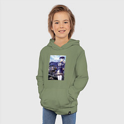 Толстовка детская хлопковая 86 EIGHTY SIX, цвет: авокадо — фото 2