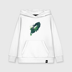 Толстовка детская хлопковая Зверь леса, цвет: белый