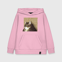 Толстовка детская хлопковая Я, Цусима Не твое дело, цвет: светло-розовый