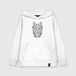 Толстовка детская хлопковая Лиса, цвет: белый
