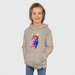 Толстовка детская хлопковая Mario Princess, цвет: миндальный — фото 2