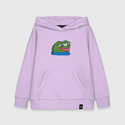Толстовка детская хлопковая Pepe happy Пепе хеппи, цвет: лаванда