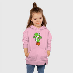 Толстовка детская хлопковая Yoshi, цвет: светло-розовый — фото 2