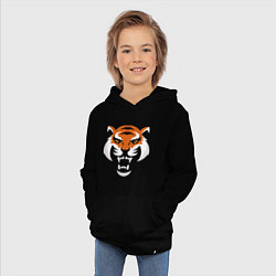 Толстовка детская хлопковая Smile Tiger, цвет: черный — фото 2