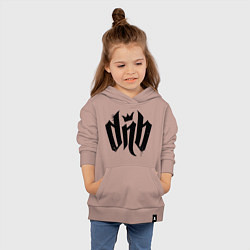 Толстовка детская хлопковая DnВ, цвет: пыльно-розовый — фото 2