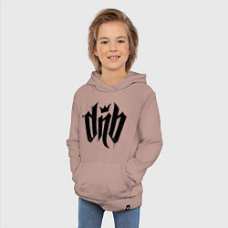 Толстовка детская хлопковая DnВ, цвет: пыльно-розовый — фото 2