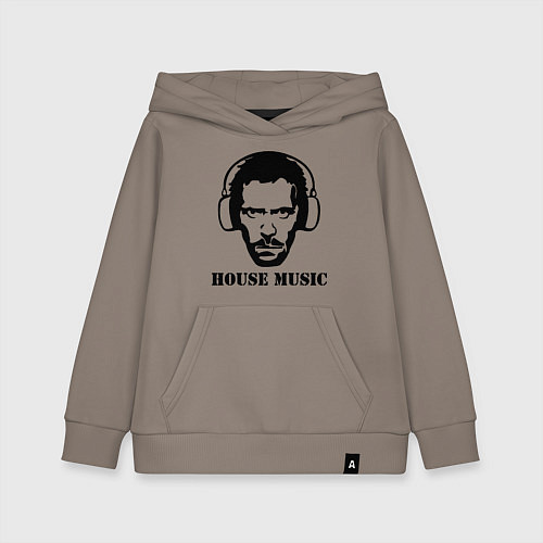 Детская толстовка-худи Dr House music / Утренний латте – фото 1