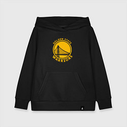 Толстовка детская хлопковая Golden state Warriors NBA, цвет: черный