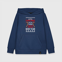 Толстовка детская хлопковая Happy 2022 NY, цвет: тёмно-синий