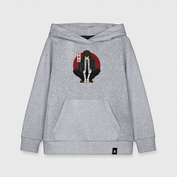 Толстовка детская хлопковая Старший детектив Дазай, цвет: меланж