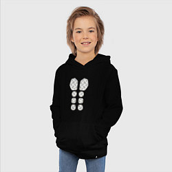 Толстовка детская хлопковая Sabaton - Рыцарские доспехи, цвет: черный — фото 2