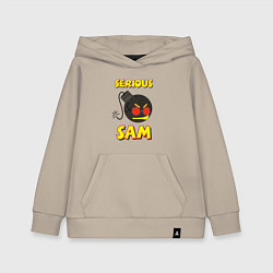 Детская толстовка-худи Serious Sam Bomb Logo
