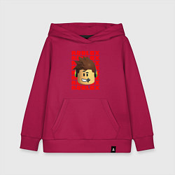 Детская толстовка-худи ROBLOX RED LOGO LEGO FACE