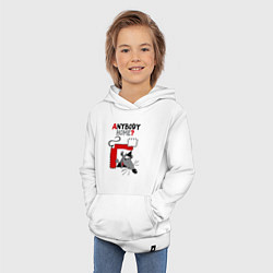 Толстовка детская хлопковая Anybody home: есть кто-нибудь дома, цвет: белый — фото 2