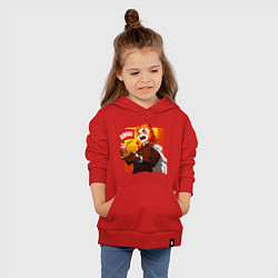 Толстовка детская хлопковая Вкусно говорит Ренгоку , Клинок рассекающий демоно, цвет: красный — фото 2