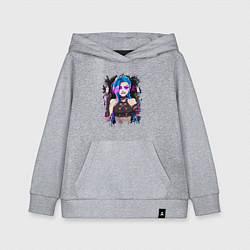 Детская толстовка-худи JINX SHOOT ARCANE LOL