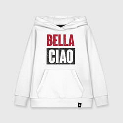 Толстовка детская хлопковая Bella Ciao - Money Heist, цвет: белый