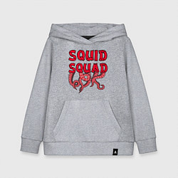 Толстовка детская хлопковая Squid Squad, цвет: меланж