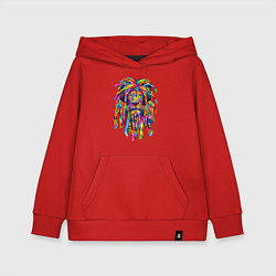 Толстовка детская хлопковая Lion dreaD, цвет: красный