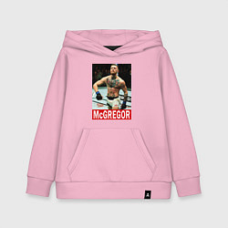 Толстовка детская хлопковая Конор МакГрегор McGregor, цвет: светло-розовый