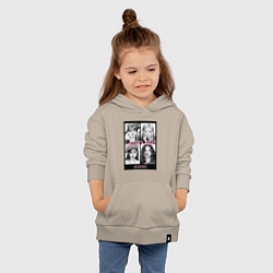 Толстовка детская хлопковая Blackpink K-pop, цвет: миндальный — фото 2