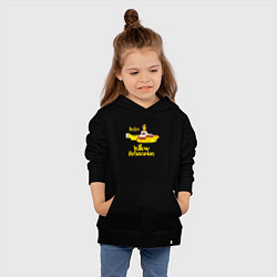 Толстовка детская хлопковая On a Yellow Submarine, цвет: черный — фото 2
