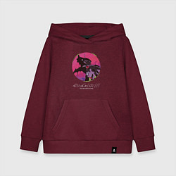 Толстовка детская хлопковая Evangelion меха eva, цвет: меланж-бордовый
