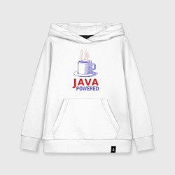 Толстовка детская хлопковая JAWA POWERED, цвет: белый