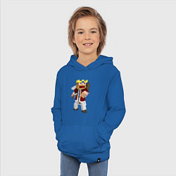 Толстовка детская хлопковая Minecraft Warrior, цвет: синий — фото 2