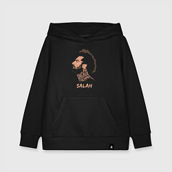 Толстовка детская хлопковая Мохаммед Салах, Mohamed Salah, цвет: черный