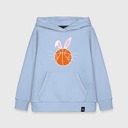 Толстовка детская хлопковая Basketball Bunny, цвет: мягкое небо