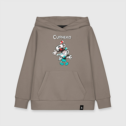 Детская толстовка-худи Cuphead веселые чашечки / Утренний латте – фото 1