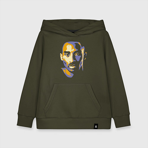 Детская толстовка-худи Kobe Face / Хаки – фото 1