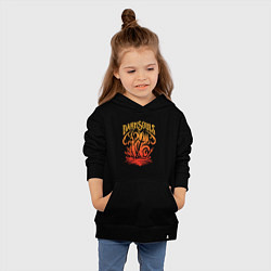 Толстовка детская хлопковая Одухотворенное Пламя, цвет: черный — фото 2