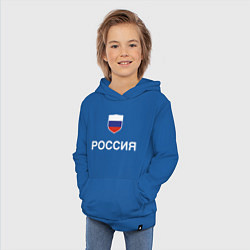 Толстовка детская хлопковая Моя Россия, цвет: синий — фото 2