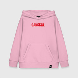 Толстовка детская хлопковая Gangsta, цвет: светло-розовый