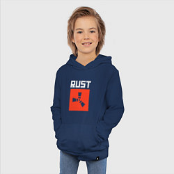 Толстовка детская хлопковая RUST FS, цвет: тёмно-синий — фото 2