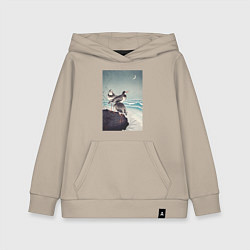Толстовка детская хлопковая Snipes at the Shore, цвет: миндальный