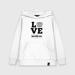 Толстовка детская хлопковая Bayer 04 Love Классика, цвет: белый