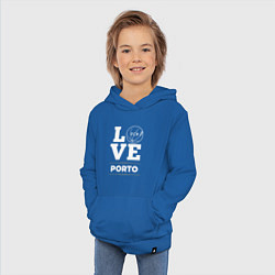 Толстовка детская хлопковая Porto Love Classic, цвет: синий — фото 2