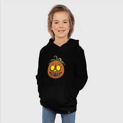 Толстовка детская хлопковая Сумасшедший Хэллоуин, цвет: черный — фото 2